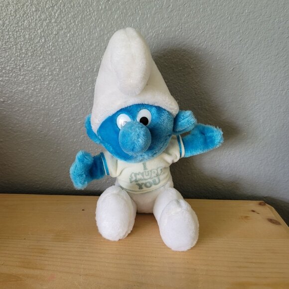 Wallace Berrie & Co. Other - Vintage 1982 I Smurf You Plush Doll By Wallace Berrie & Co.